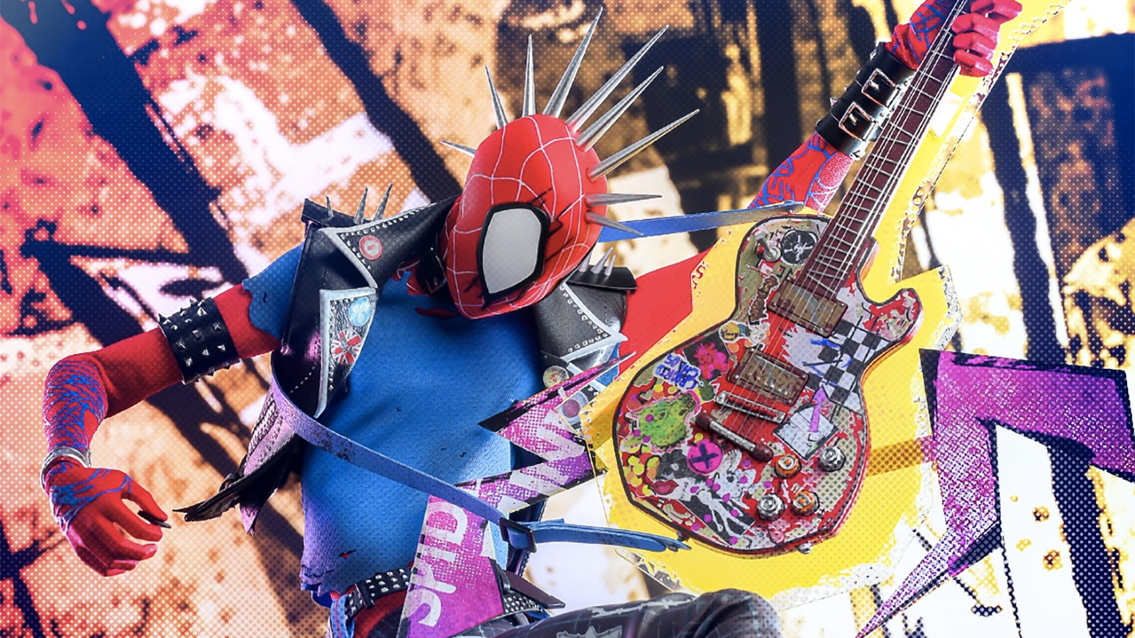 Across The Spider-Verse’s Spider-Punk Hot Toys Figure Totally Rocks